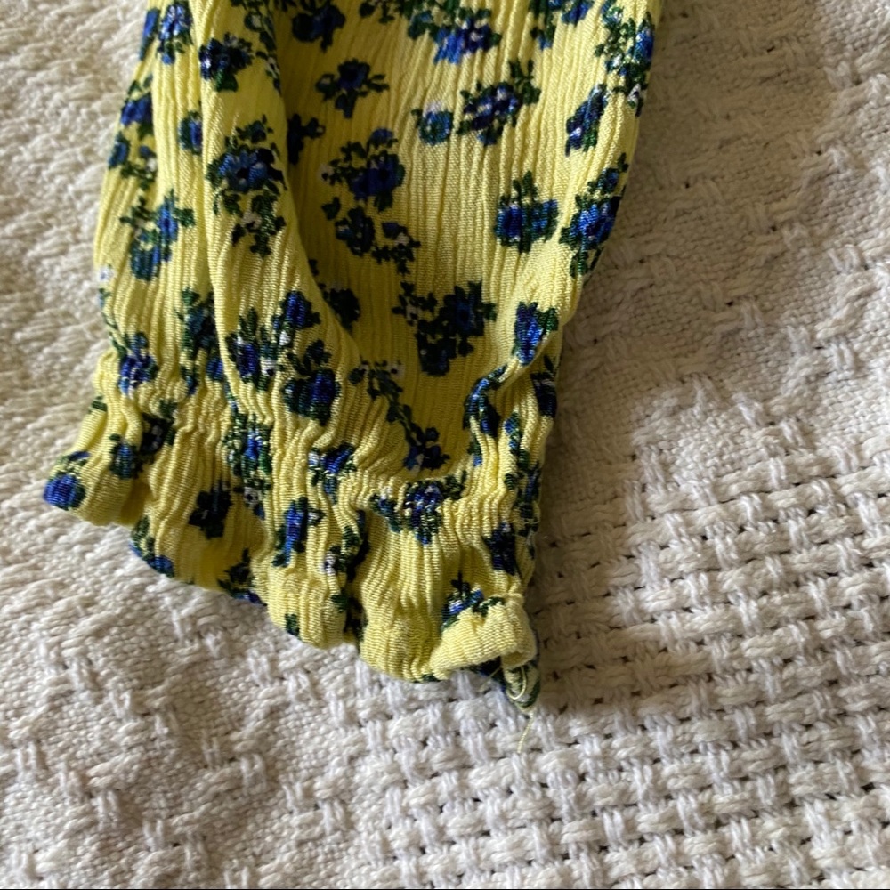 Yellow Ruffled Justice top - Picture 4 of 5